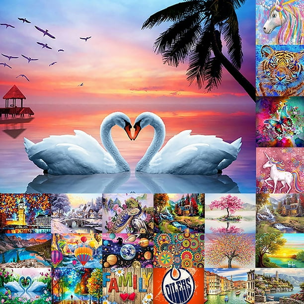 Full Drill Landscape Art 5D Diamond Painting Cross Stitch Embroidery Decor Sets